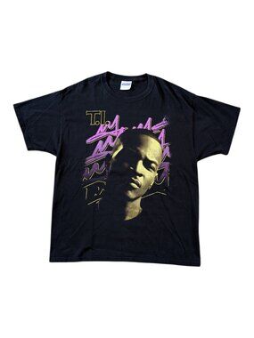 Vintage TI LRap Tee Shirt Mens XL Black Rap Hip Hop Grand Hustle Y2K Big Graphic